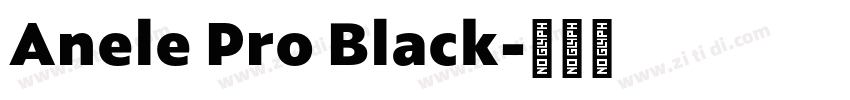 Anele Pro Black字体转换